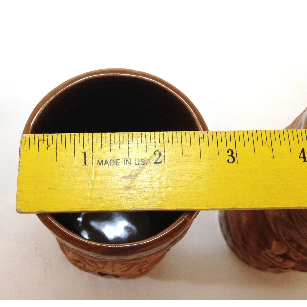 2 Vintage Tiki Mug Cup Ceramic Pair Of 2 Orchids of Hawaii Japan